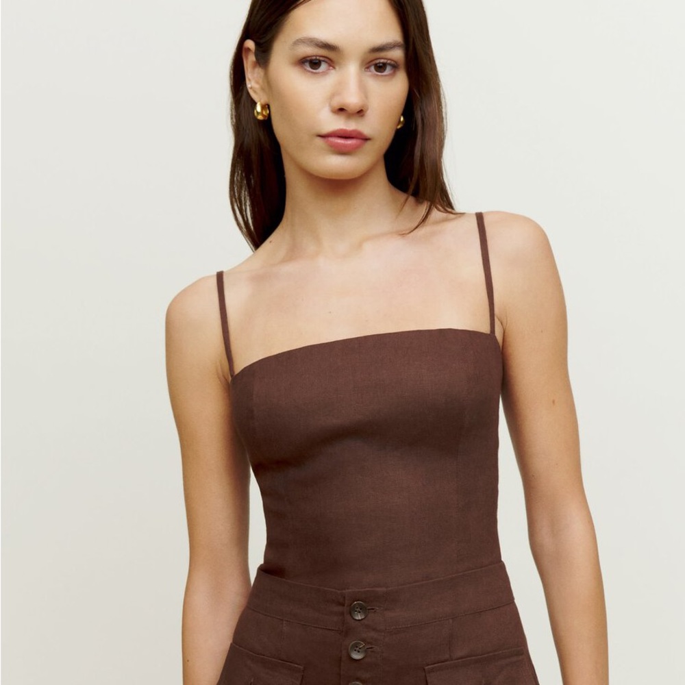 Reformation Overland Linen Top